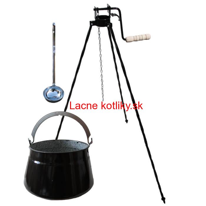 Kotlík na ryby 30 L + trojnožka s kladkou VAR