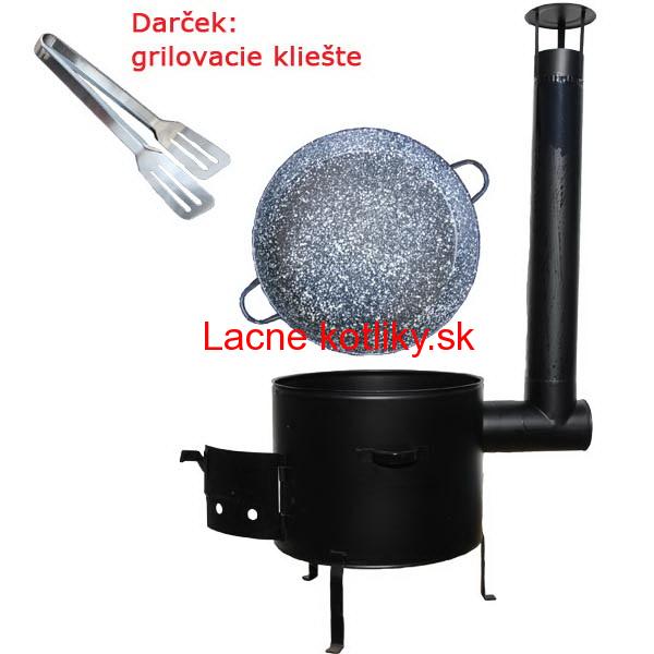 Grilovacia panvica s uškami + kotlina 39 cm
