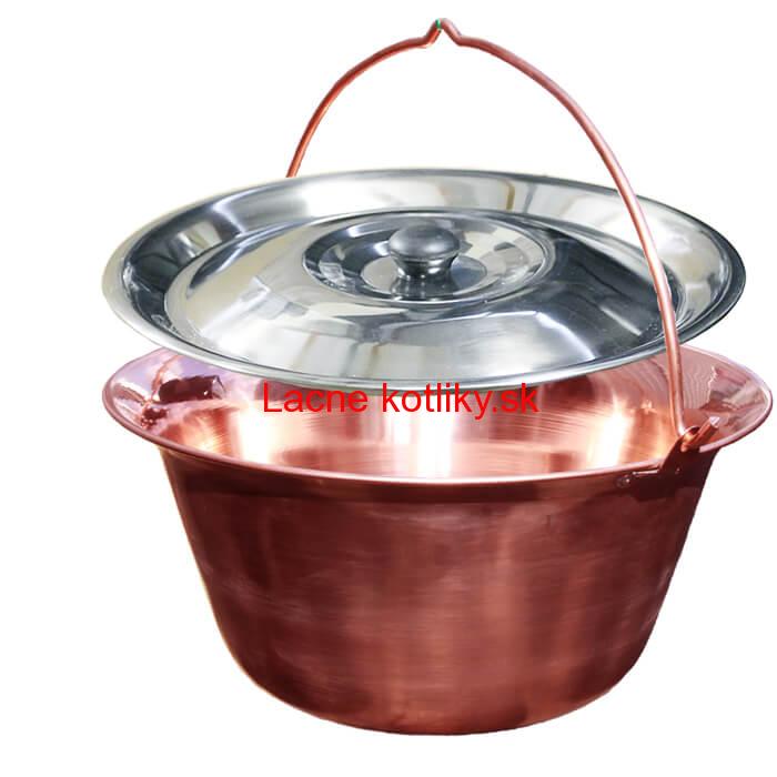 Medený kotlík 30 L + antikorová pokrievka