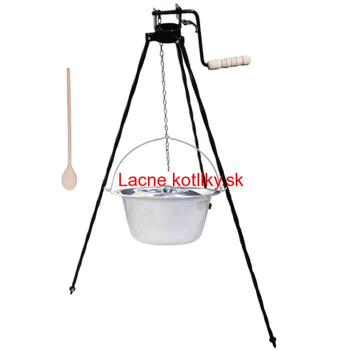 Antikorový kotlík 10 L (1,2 mm) + stojan s kladkou VAR