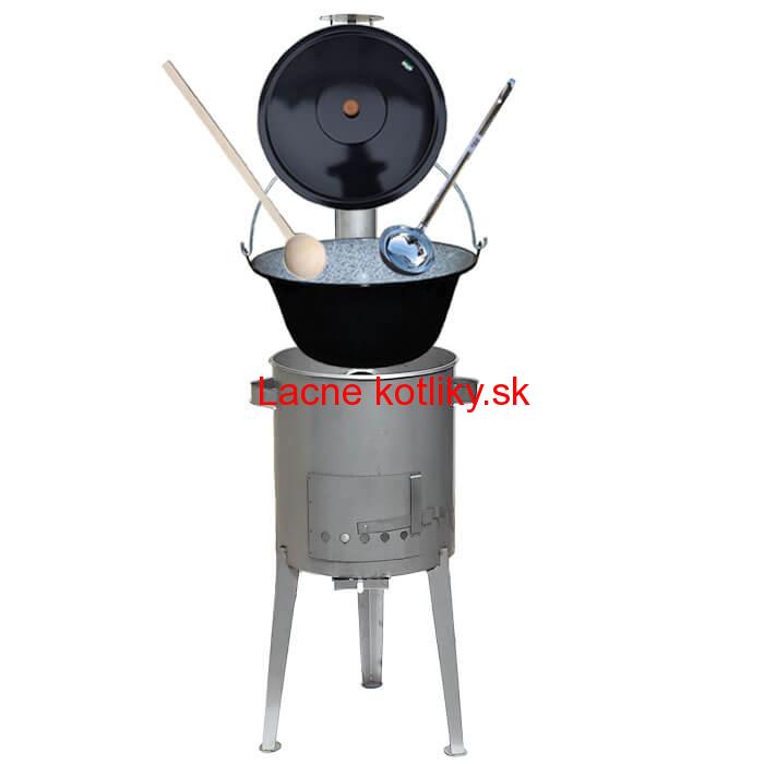 Smaltovaný kotlík 20 L (1,2 mm) + nerez. kotlina 42 cm LUXUS