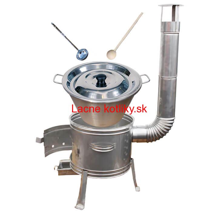 Nerezový kotol 40 L + nerezová kotlina 45 cm TOPLUX