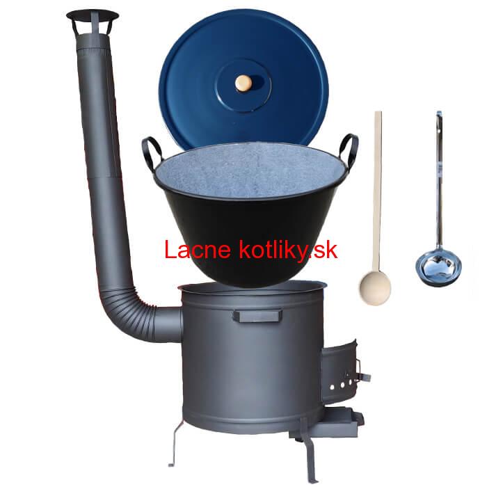 Smaltovaný kotol 50 L + žiaruvzdorná kotlina 50 cm PLUS 600