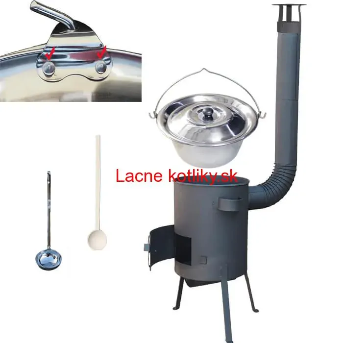 Antikorový kotlík 30 L (0,8 mm) + žiaruvzdorná kotlina 45 PLUS 600 4 MM