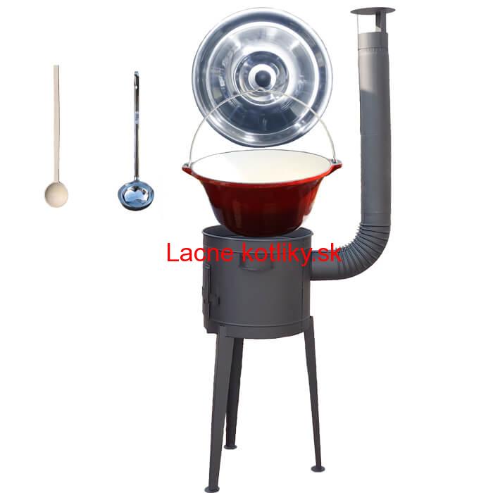 Liatinový kotlík so smaltovanou úpravou 16 L + vysoká kotlina 36 PLUS 600