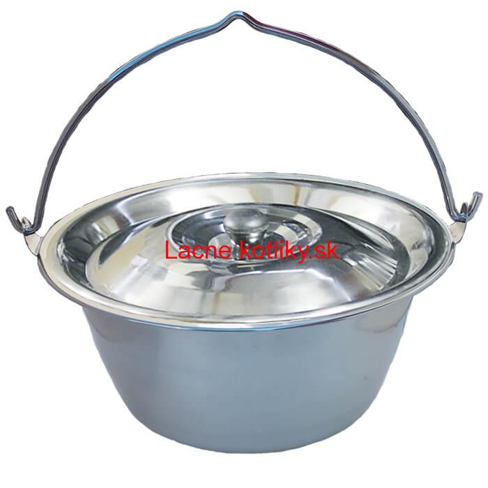 Antikorový kotlík 15 L (0,8 mm) s nitmi + pokrievka