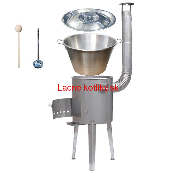 Nerezový kotol 40 L (1,2 mm) + nerezová kotlina 45 cm LUXUS