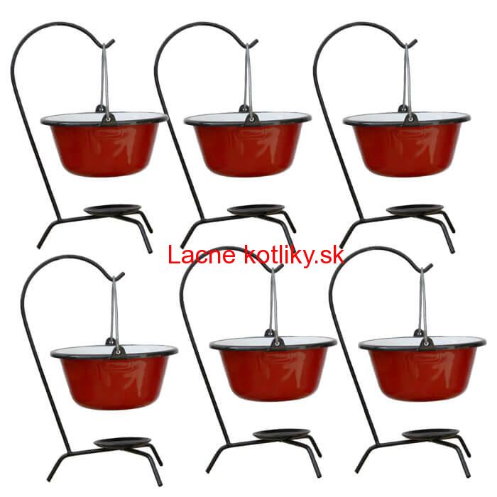 Servírovacia súprava SMALT RED 6 ks