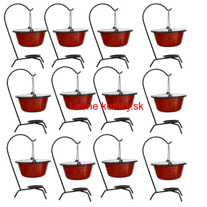 Servírovacia súprava SMALT RED 12 ks