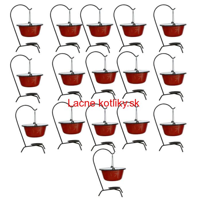 Servírovacia súprava SMALT RED 16 ks