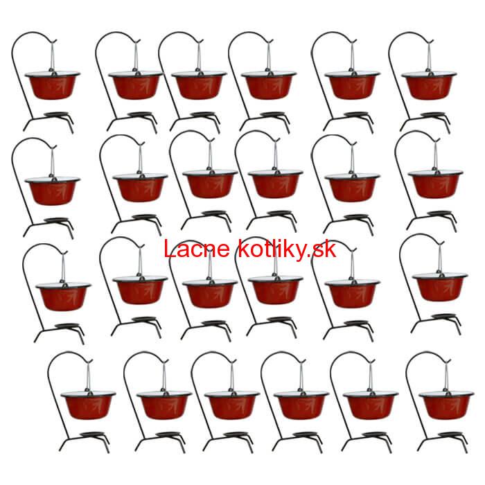 Servírovacia súprava SMALT RED 24 ks