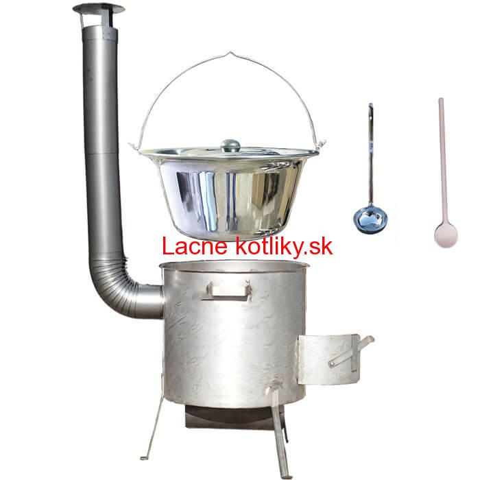 Nerezový kotlík 20 L (1,2 mm) INOX, zosilnená vysoká nerezová kotlina 42 cm zo zosilneným dnom (1,5 mm) KOMFORT