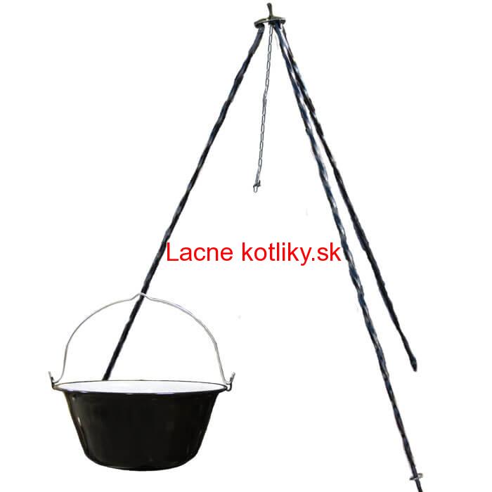 Smaltovaný kotlík 16 L + trojnožka 1,2 m
