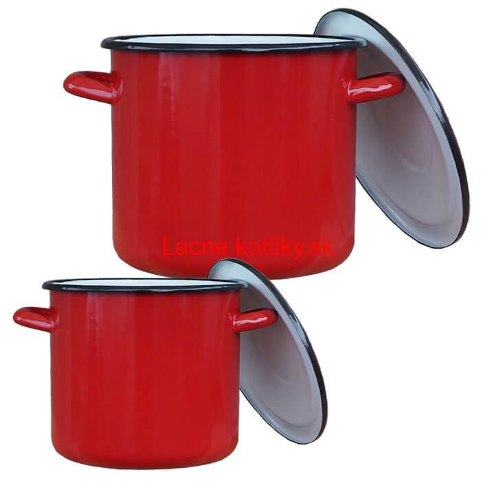 Smaltované hrnce s pokrievkami 1 L + 3 L Classic