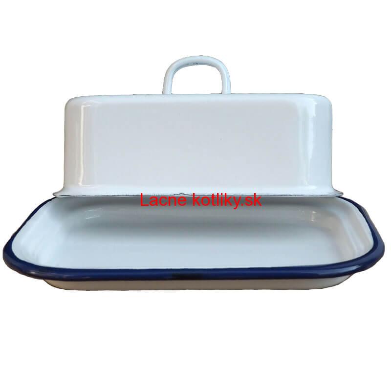 Smaltovaná maselnička - biela