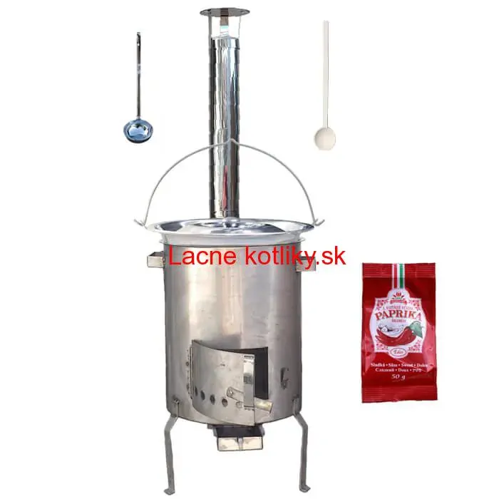 Nerezový kotlík 20 L (1,2 mm) INOX + nerezová kotlina (1,5 mm) 42 cm STRONG EXCLUSIVE