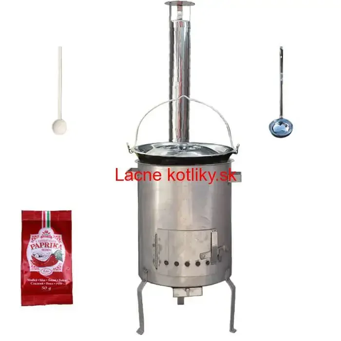 Smaltovaný kotlík 30 L (1,2 mm) + nerezová kotlina (1,5 mm) 45 cm STRONG EXCLUSIVE