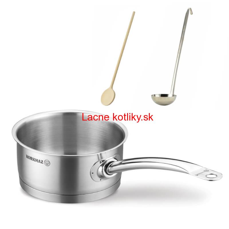 Sada nerezových hrncov s pokrievkou + rajnica 2 + 1 ks 5 L, 9 L, 1,5 L