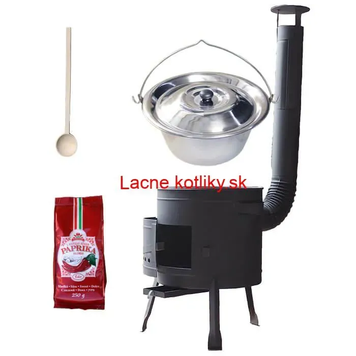 Nerezový kotlík 22 L (0,8 mm) INOX + hrubostenná (1,5 mm) žiaruvzdorná kotlina BALKY STRONG 42 PLUS 600