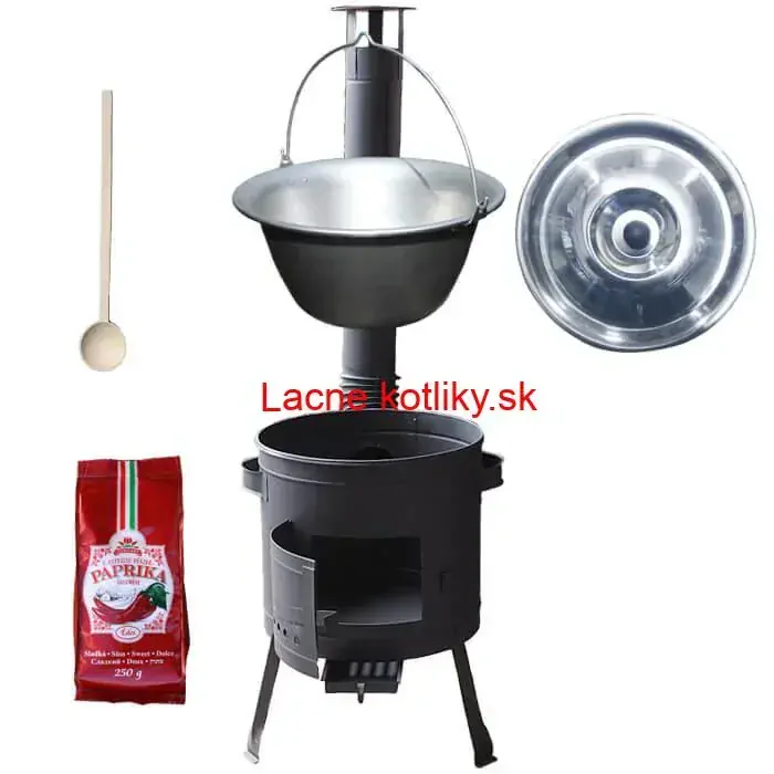 Nerezový kotlík 20 L (1,5 mm) + hrubostenná (1,5 mm) žiaruvzdorná kotlina BALKY STRONG 42 PLUS 600