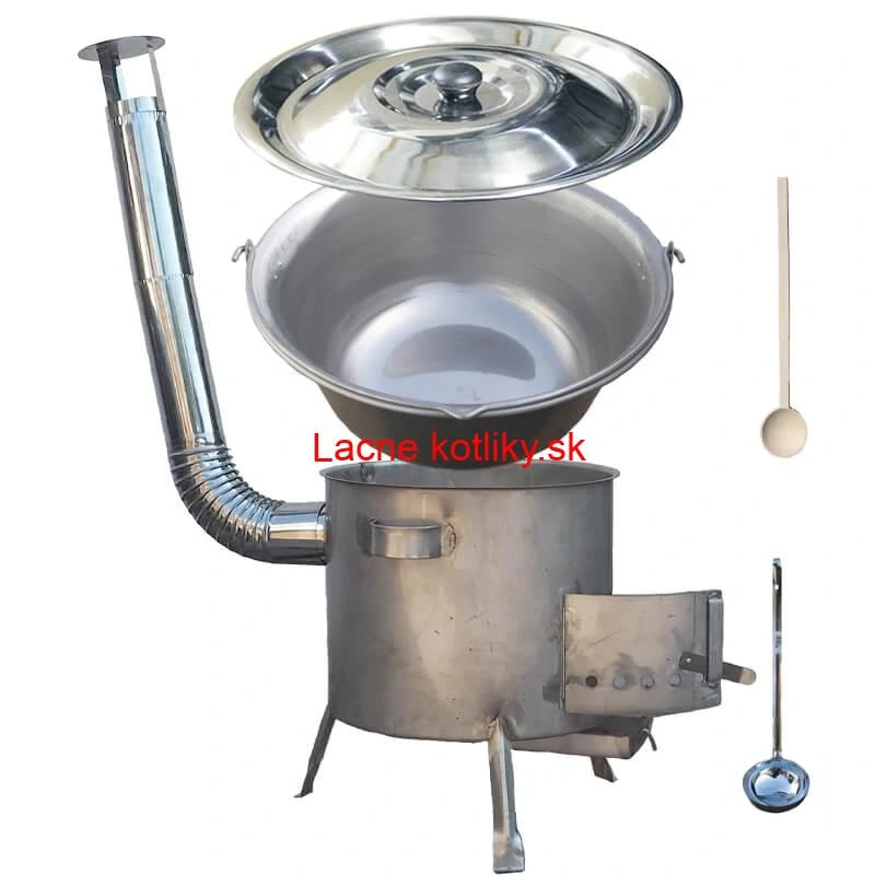 Nerezový kotlík 30 L (1,5 mm) + nerezová kotlina 45 cm (1,5 mm) STRONG CLASSIC