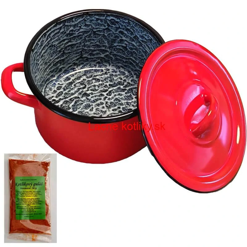 Smaltovaný hrniec s pokrievkou COMBI 15 l + korenie na kotlíkový guláš 50 g