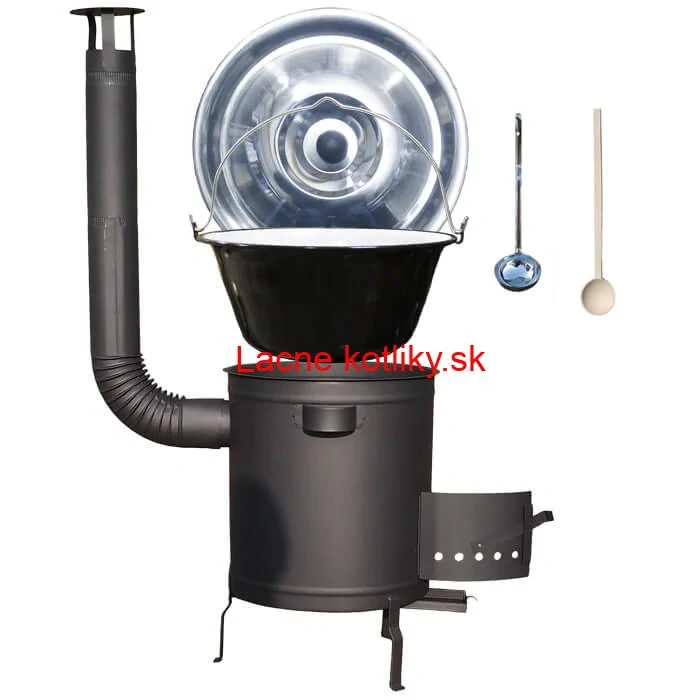 Smaltovaný kotlík 16 L (1,2 mm) + hrubostenná (1,5 mm) a žiaruvzdorná kotlina 39 PLUS 600