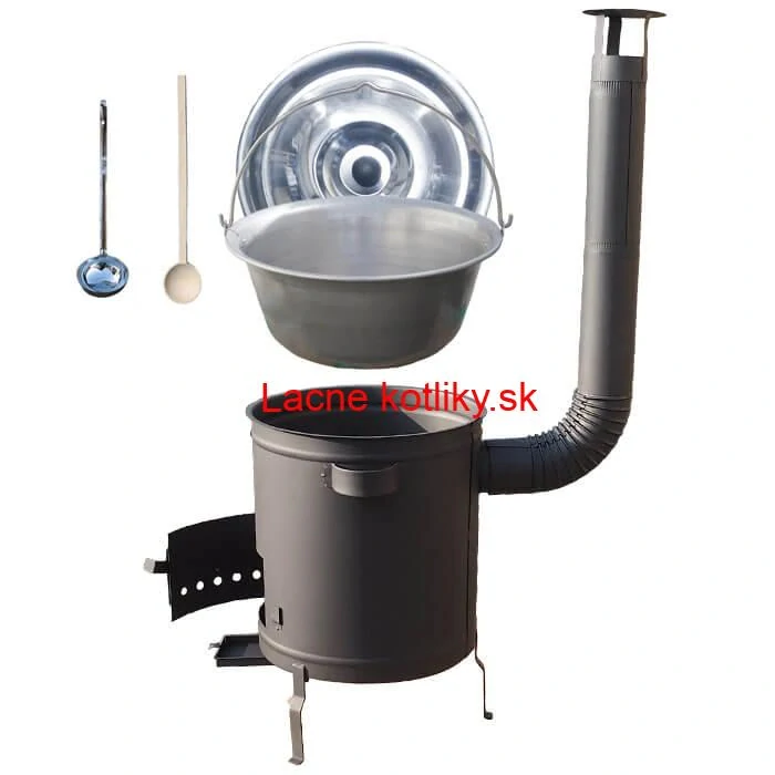 Nerezový kotlík 15 L (1,5 mm) + hrubostenná (1,5 mm) a žiaruvzdorná kotlina 36 PLUS 600