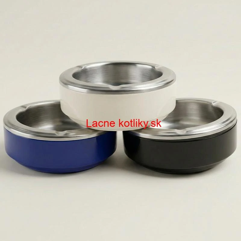 Odolný kovový popolník z nerezovej ocele (3 farby)