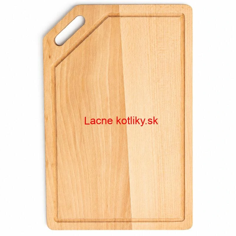 Drevená doska na krájanie 40×25 cm s drážkou na šťavu