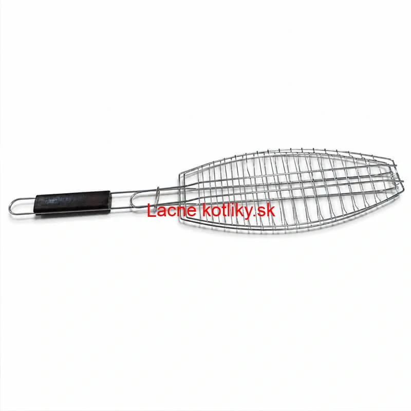 BBQ grilovací rošt na ryby – nerezové grilovacie kliešte 65 × 15 × 4 cm