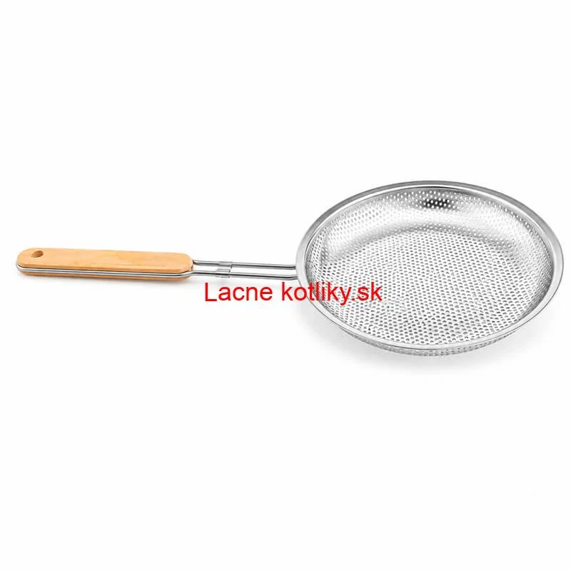 Hliníkové sitko 16 cm s drevenou rúčkou