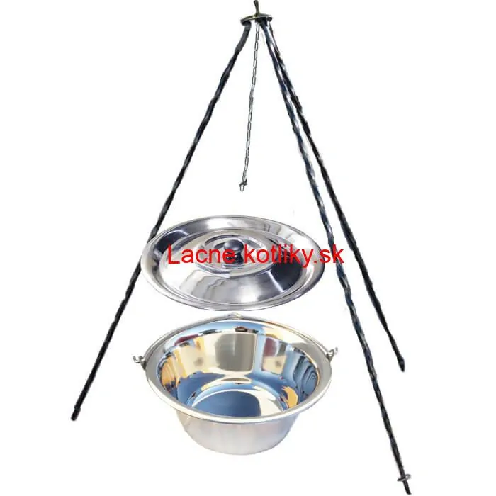 Nerezový kotlík 10 L INOX + pokrievka + stojan CLASSIC