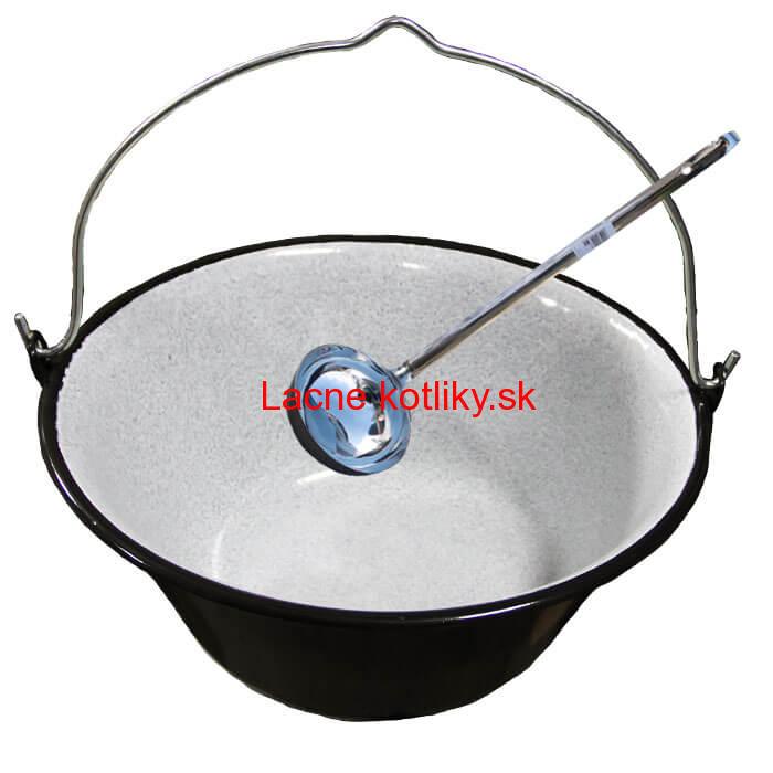 Smaltovaný kotlík 25 L + antikórová naberačka