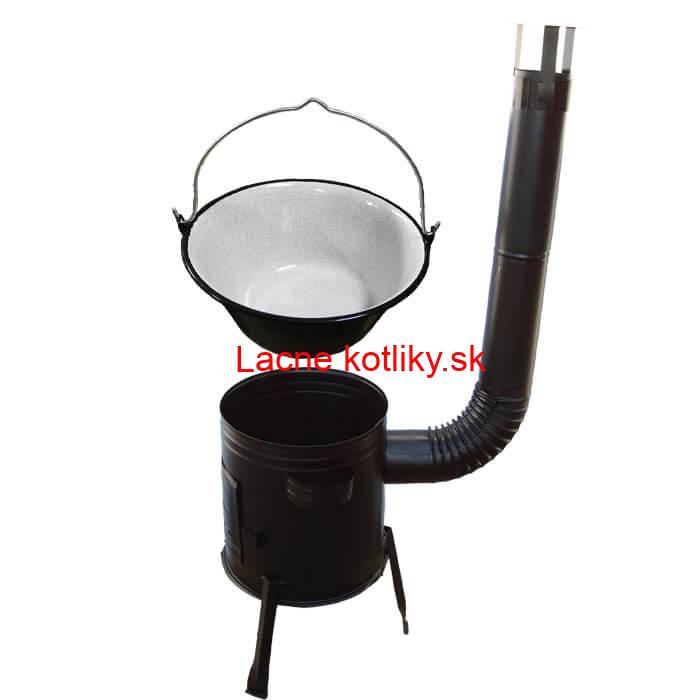 Smaltovaný kotlík 20 L (1,2 mm) + kovová kotlina 42 CLASSIC (KOV) Easy party