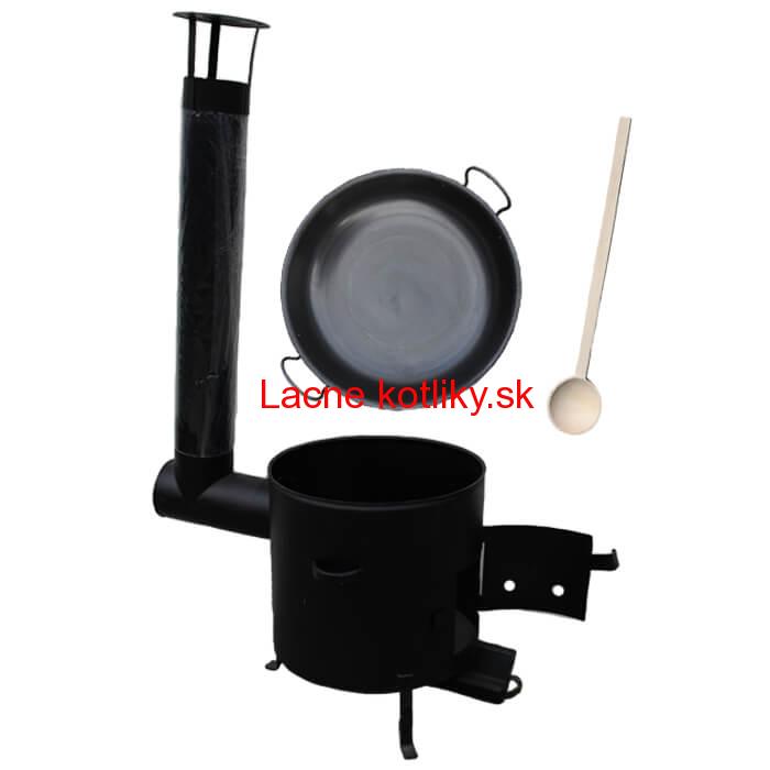 Železná panvica 46 cm na grilovanie + Kotlina 42 cm a vareška Garden Barbecue